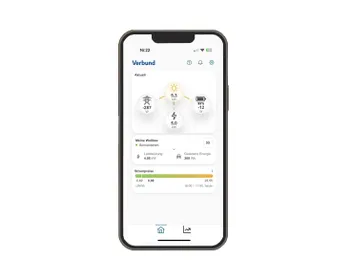 Iphone mit Emilia App - Screen Ladeassistent Ansicht