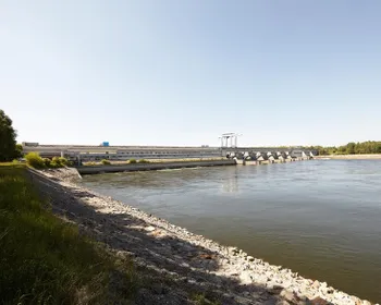 Wasserkraftwerk in Altenwörth.