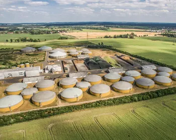 Eine Biogasanlage.